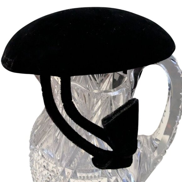 Vintage Black Velvet Hat With Bows Betmar For Frederick & Nelson Seattle - Picture 3 of 11
